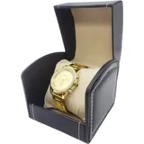 INF Luxus-Uhrenbox für Herren - Einzelvitrine für Uhren Schwarz