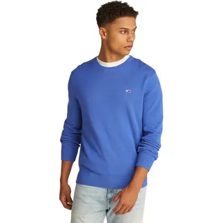Tommy Jeans Herren Pullover Rundhalsausschnitt, Blau (Tempo Blue), 6XL