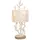 Gilde Tischleuchte CORAL Tischleuchte - weiß - Kunstharz - Höhe 66cm x Ø 30,5cm - Lampe, Tischlampe - Schreibtischlampe - Nachttischlampe weiß