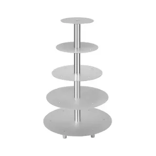 Schneider Etagen-Tortenständer, Aluminium, 146005 - 5-Etagen, silber