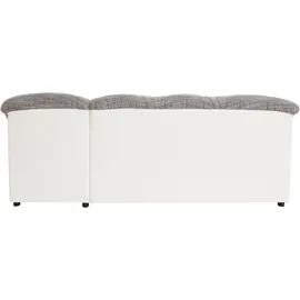 DOMO collection Ecksofa »Flores Schlafsofa, B/T/H: 233/142/86 cm, L-Form«, wahlweise mit Bettfunktion, wahlweise mit Federkern, auch in Leder, weiß