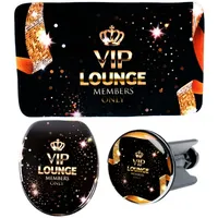 Sanilo Bad-Accessoire-Set »VIP-Lounge«, 3-teilig - schwarz