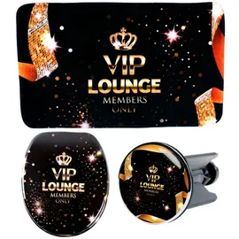Sanilo Bad-Accessoire-Set »VIP-Lounge«, 3-teilig - schwarz