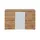 Möbel Kraft Kommode 120 x 80 x 40 cm Holzfarben / Weiß