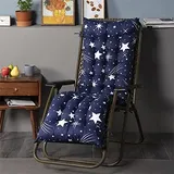 Morbuy Deckchair Auflagen für Gartenliegen, Sonnenliege Kissen Tragbare Garten Innenhof Gepolstertes Bett Relax-Liegestuhl Sitzauflage für Deckchair, Innen, Außen (48x170cm,Stern)