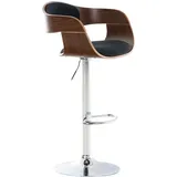 CLP Barhocker Kingston Stoff walnuss/schwarz