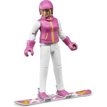 Bruder Snowboardfahrerin mit Zubehör