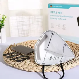 EUROPAPA 20x FFP2 Schwarz Masken 5-Lagen einzelnverpackt CE Zertifiziert