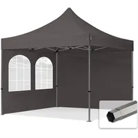 TOOLPORT 3x3m - mit 2 Seitenteilen premium Dach Faltpavillon,