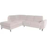 sit&more Ecksofa Sorano L-Form, wahlweise mit Bettfunktion und Bettkasten braun