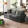 Homcom 3-Sitzer-Sofa Cordbezug Dunkelgrau