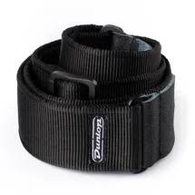 Jim Dunlop Dunlop Gitarrengurt extra lang, Gitarre Zubehör, Schwarz,