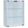 VCM Hängevitrine Udina 60 x 25 x 80 cm Weiß