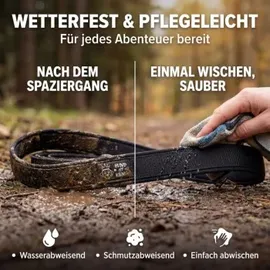 HUND IST KÖNIG ® Hunde Schleppleine mit Sicherheitskarabiner & gepolsterter Handschlaufe 5 m