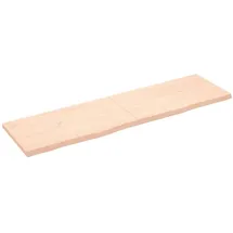vidaXL Waschtischplatte 180x50x(2-4) cm Massivholz Unbehandelt