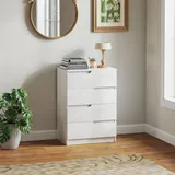 Homcom Schubladenkommode 60 x 85 x 40 cm Weiß
