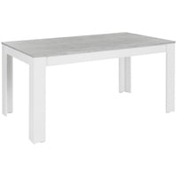 Homexperts Tisch ZABONA 160 x 90, H 75 cm weiß Rechteckig