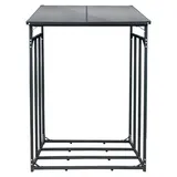 SCHMIDT security tools Kaminholzregal Aluminium 130 x 70 x 185 cm grau