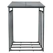 SCHMIDT security tools Kaminholzregal Aluminium 130 x 70 x 185 cm grau