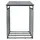 SCHMIDT security tools Kaminholzregal Aluminium 130 x 70 x 185 cm grau