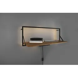 Wandregal DROP LED DROP LEONIE - braun - BHT 90x30x30 cm