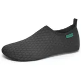 LuxusKollektion Badeschuhe Damen Herren Schwimmschuhe Aquaschuhe 44 45 EU 354schwarz Wasserschuh schwarz