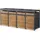 ML-Design Mülltonnenbox 264 x 124 x 80 cm braun