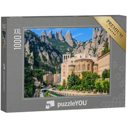 puzzleYOU Puzzle Puzzle 1000 Teile XXL „Kloster von Montserrat, Katalonien, Spanien“, 1000 Puzzleteile, puzzleYOU-Kollektionen Spanien