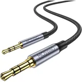 MOSWAG 3,5 mm auf 2,5 mm männlich Audiokabel Kompatibel mit Bose 700 QuietComfort QC45 QC35II QC35 QC25 Noise Cancelling Kopfhörer, JBL E45BT E55BT E65BTNC Bluetooth Kopfhörer