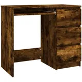 vidaXL Schreibtisch Computertisch Arbeitstisch Bürotisch PC Tisch Büro Laptoptisch Büromöbel Arbeitszimmer Räuchereiche 90x45x76cm Holzwerkstoff