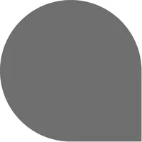 Raik Bodenplatte B6 Tropfen gussgrau pulverbeschichtet 1000 x 1000