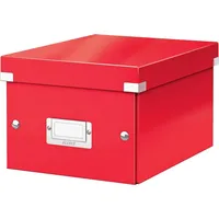 Leitz Ablagebox Click & Store Wow A5 Graukarton rot