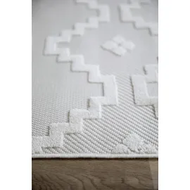 Schöner Wohnen Teppich Summer 80 x 150 cm Polypropylen Beige Creme