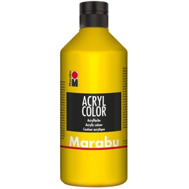 Marabu 12010075019 Acrylfarbe 500 ml, gelb