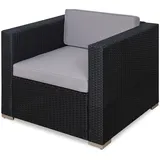 Svita Rattan Sessel Ergänzung Zubehör Polyrattan Couch California Lugano schwarz