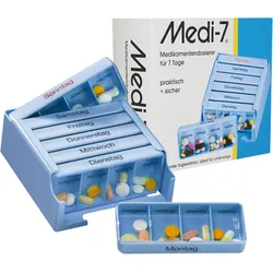 MEDI 7 Medikamentendose für 7 Tage, blau