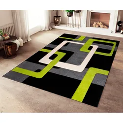 Teppich »Maxim«, rechteckig, Hoch-Tief-Effekt, Kurzflor, 3D-Design, 542297-2 grün/grau 13 mm