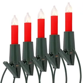 CLGarden Kerzenlichterkette LED 17 m rot