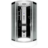 AcquaVapore Dampfdusche Duschtempel Sauna Dusche Duschkabine D46-53M3-EC 90x90 cm Mit 2k Scheiben Versiegelung