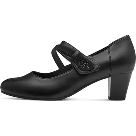 Jana Damen Pumps mit Glitzerdetails Vegan, Schwarz (Black), 38 EU