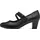 Jana Damen Pumps mit Glitzerdetails Vegan, Schwarz (Black), 38 EU