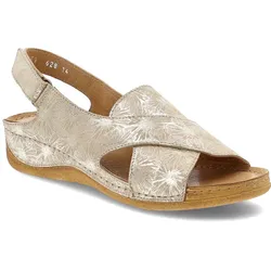 Goldene Sandalen Armodo Flache Schuhe, 41