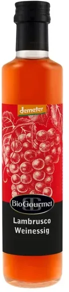 BioGourmet Lambrusco Rotwein Essig demeter