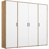 Rauch BLUE Kleiderschrank Voyager 187 x 194 cm Dekor Alpinweiß / Eiche Artisan