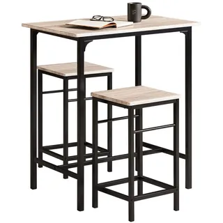 SoBuy Bartisch, Natur, 80x88x50 cm, Esszimmer, Barmöbel, Barschränke & Theken