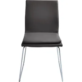 K+W Komfort & Wohnen Esszimmerstuhl "Creso", 50x88x55 cm, Leder Longlife Bronco: Metall, braun (schoko), Küchenstühle (97443924-0)