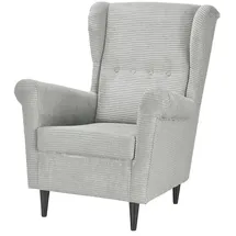 Smart Sessel Hubertine Kunstleder 82 x 102 x 89 cm Grau