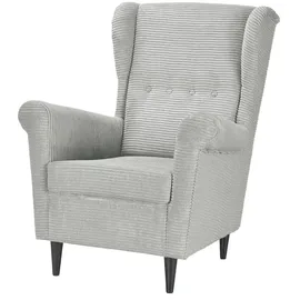 Smart Sessel Hubertine Kunstleder 82 x 102 x 89 cm Grau