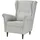 Smart Sessel Hubertine Kunstleder 82 x 102 x 89 cm Grau