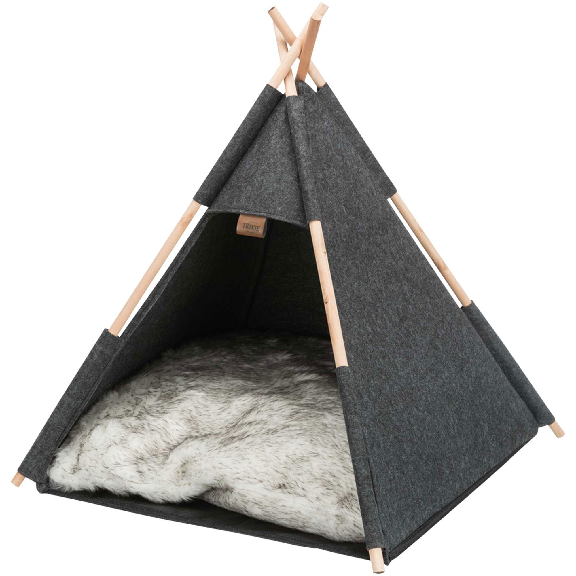 Hunde Zelt Tipi - Diese geräumige Hundehöhle ist die ideale Wohnungshütte für kleine Kissen 1 St